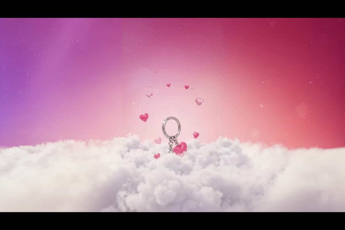 AFTRS charm in pink clouds